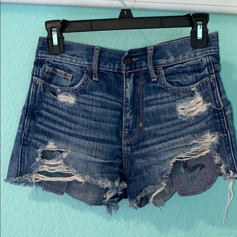 Hollister High Rise Jean Shorts